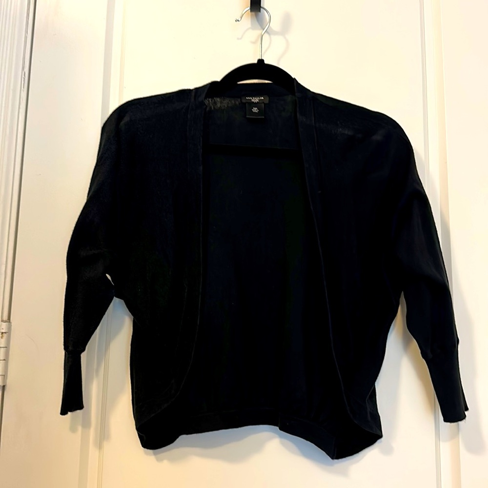 Ann taylor XSP black sweater shrug.